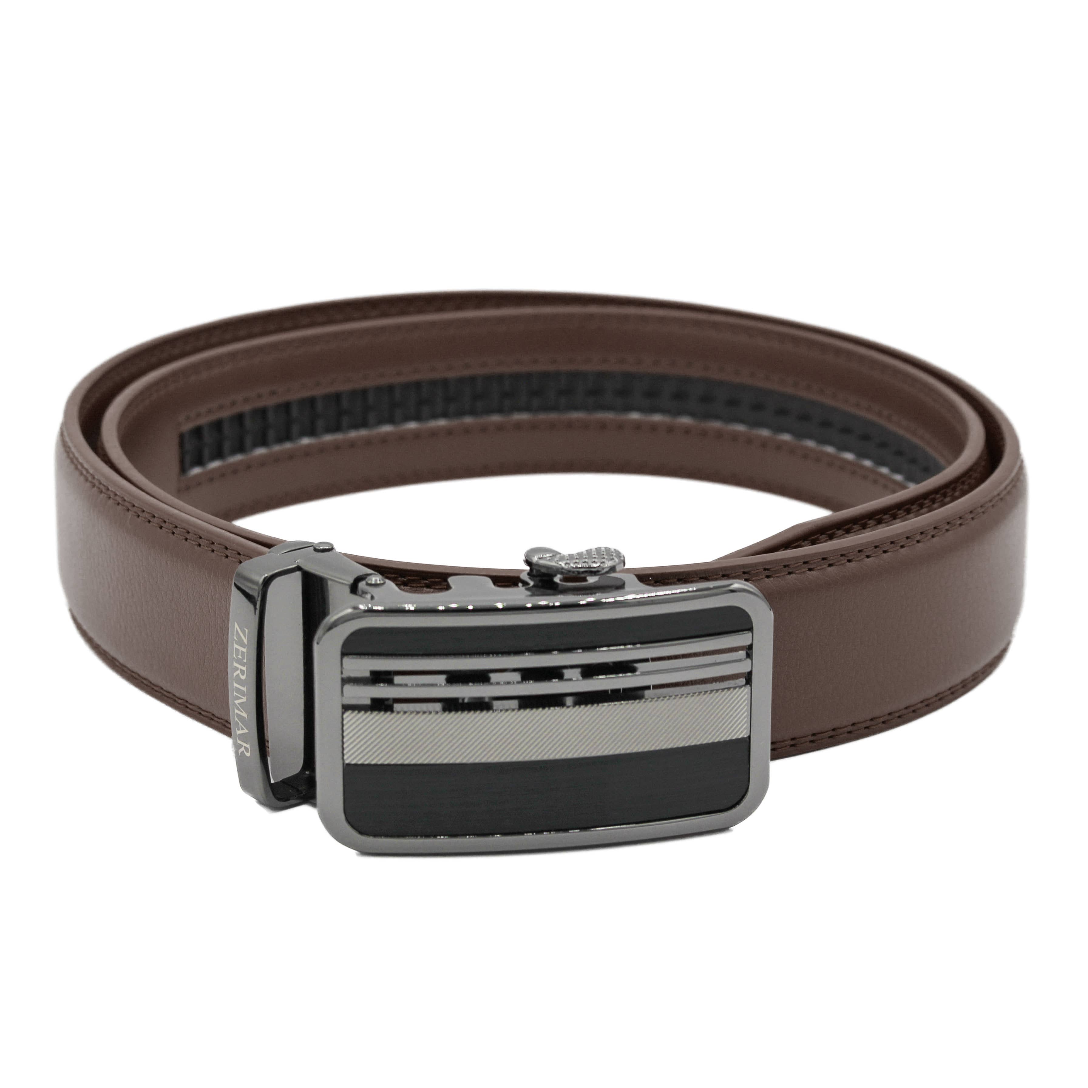 Zerimar 1942 - Wholesale Belt - Men's - Men's Belt with automatic buckle Leather belt Width 3.5 cm5