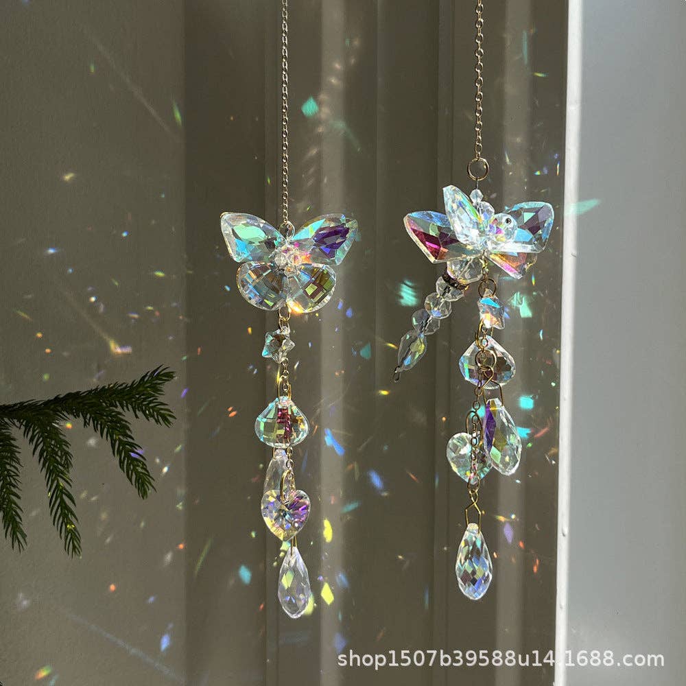 Dipped Shop – wholesale Suncatcher – Butterfly Crystal Suncatcher Home Hangings DP25A9303