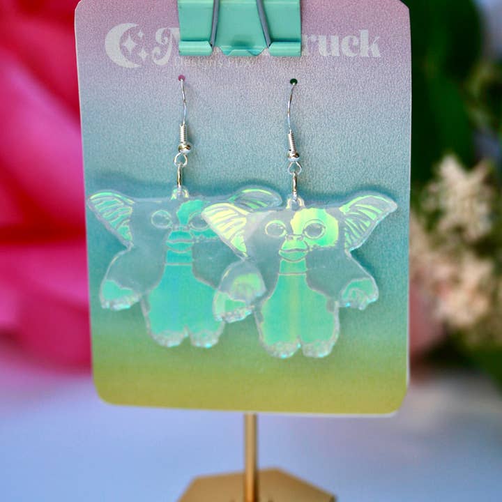 Moonstruck Designs PDX - Wholesale Dangle Earrings - Gizmo Earrings - Movie Mogwai Xmas Monster 80s Holiday Cult5