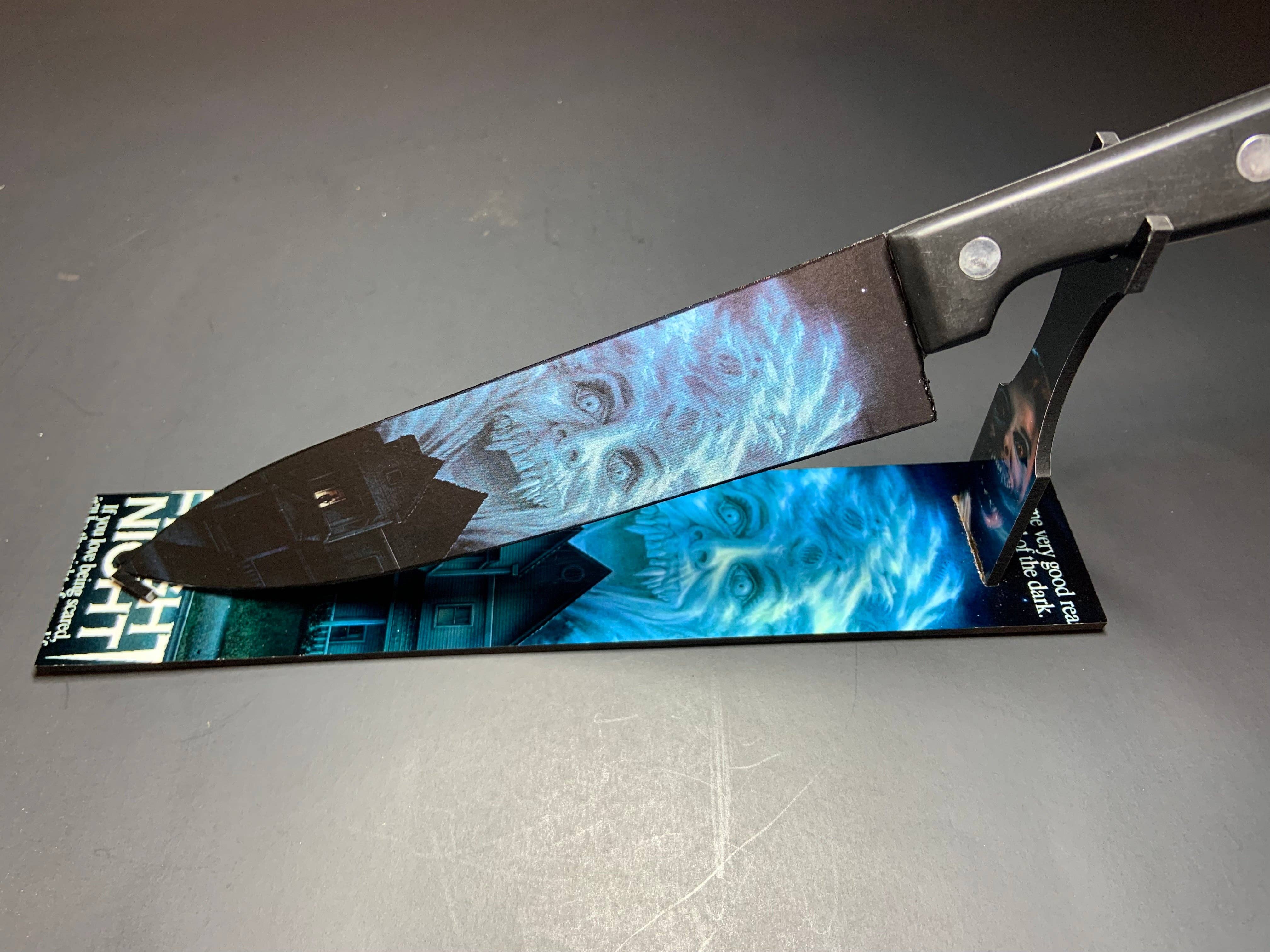 Dead Dave Designs - Wholesale Kitchen/Utility Knife - Fright Night 1985 80's Horror Kitchen Knife With/Without Sublimated Stand2