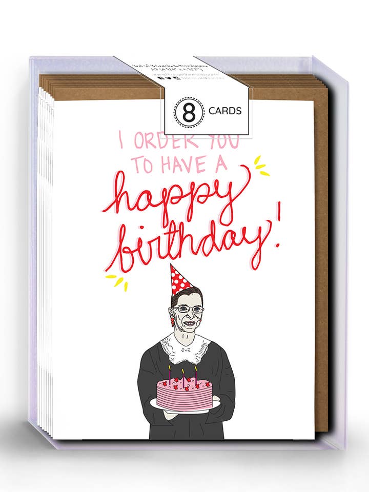 Coffret - Carte d'anniversaire Ruth Bader Ginsburg pour la vente par The Card Bureau