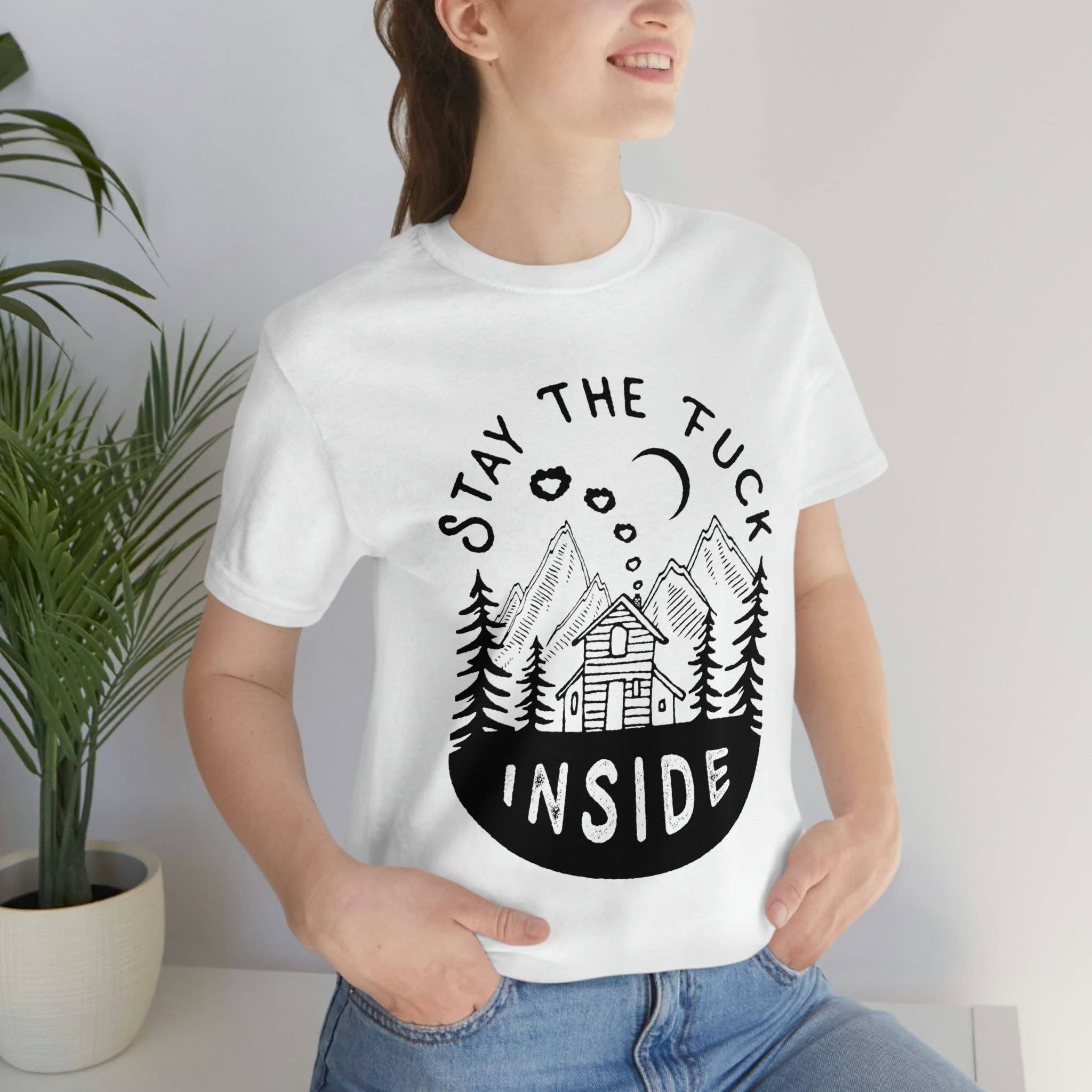 Wildly Offensive - Wholesale Screen Printed T-Shirt - Unisex - Stay The Fuck Inside T-Shirt22