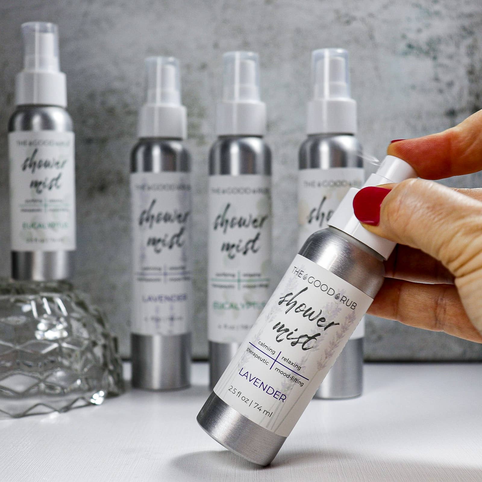 The Good Rub - Wholesale Aromatherapy Mist - Therapeutic Shower Mist2