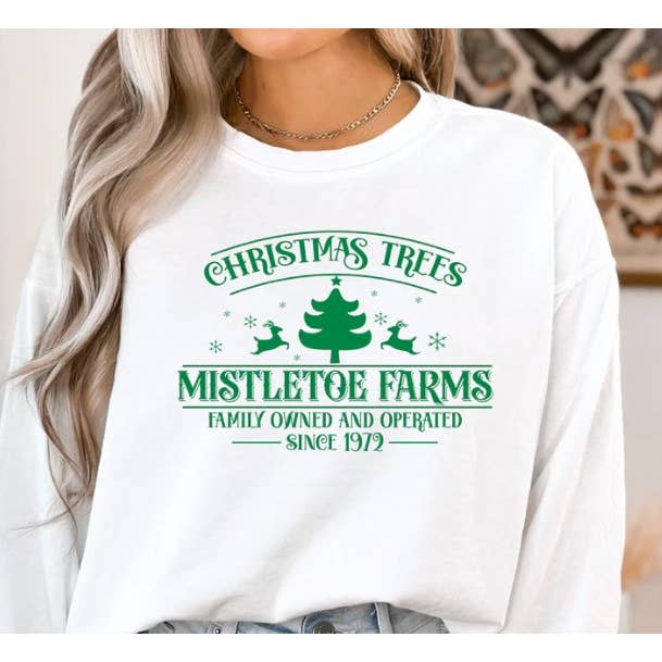 Mistletoe Farms Tee or Sweatshirt for wholesale by Ashton Grove Ltd Co