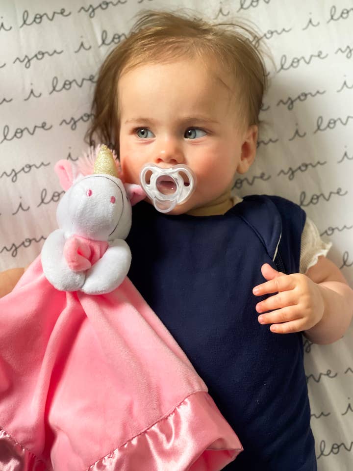 Yikes Twins - Wholesale Security/Cuddle Blanket - Baby - Unicorn Lovey security blanket for travel and bedtime8