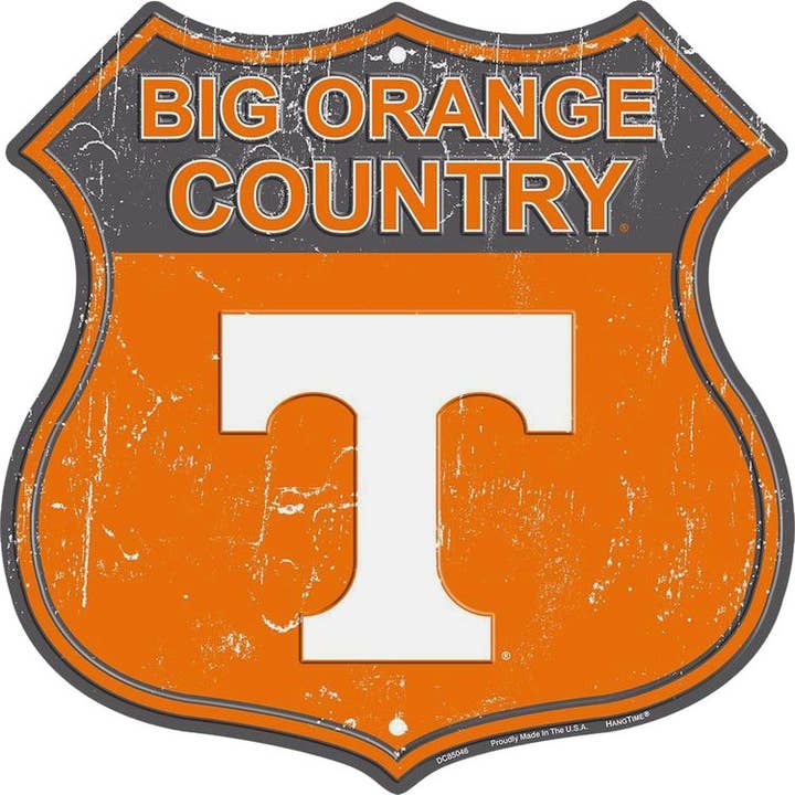 TN Univ Big Orange Country - Shield Signs for wholesale by Signs 4 Fun