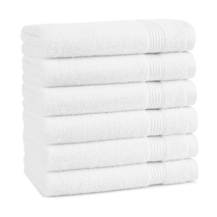 Host & Home Soft Cotton Hand Towels (6-Pack), 16x28, 400 GSM for wholesale by Arkwright Home