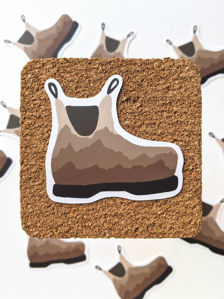 Brown Boot Sticker for wholesale by Tiff's Art Collection