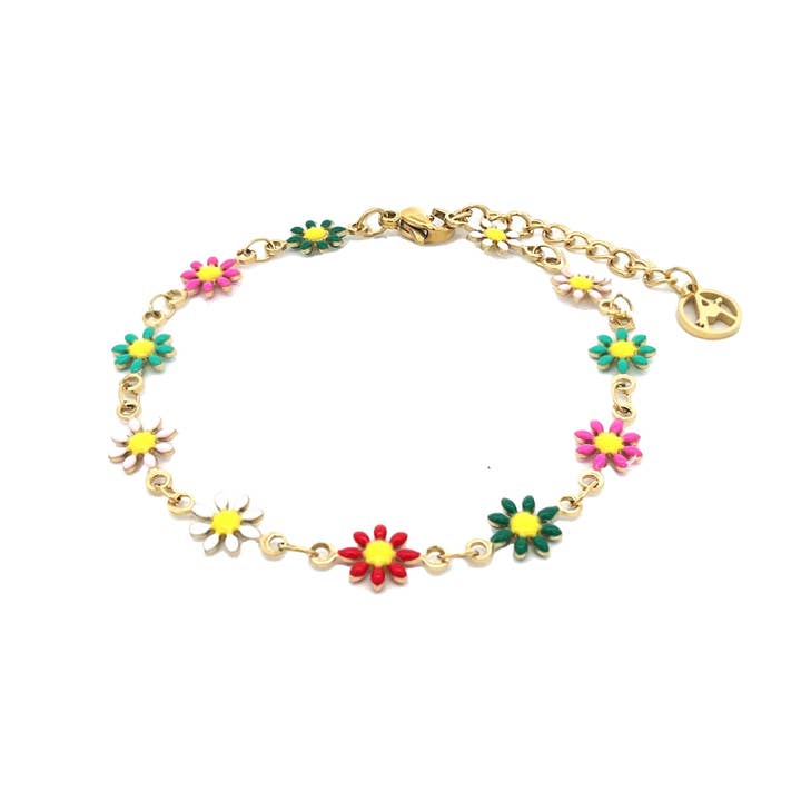AMORINO SRL - Wholesale Charm/Dangle Bracelet - Daisy Bracelet - JN2344F150