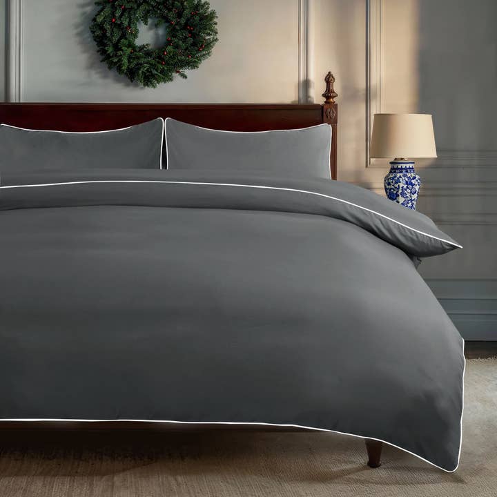 Cotton Passion – wholesale Bedding set – Duvet Cover Set Luxury Piping Ultra Soft Duvet Comforter Set8