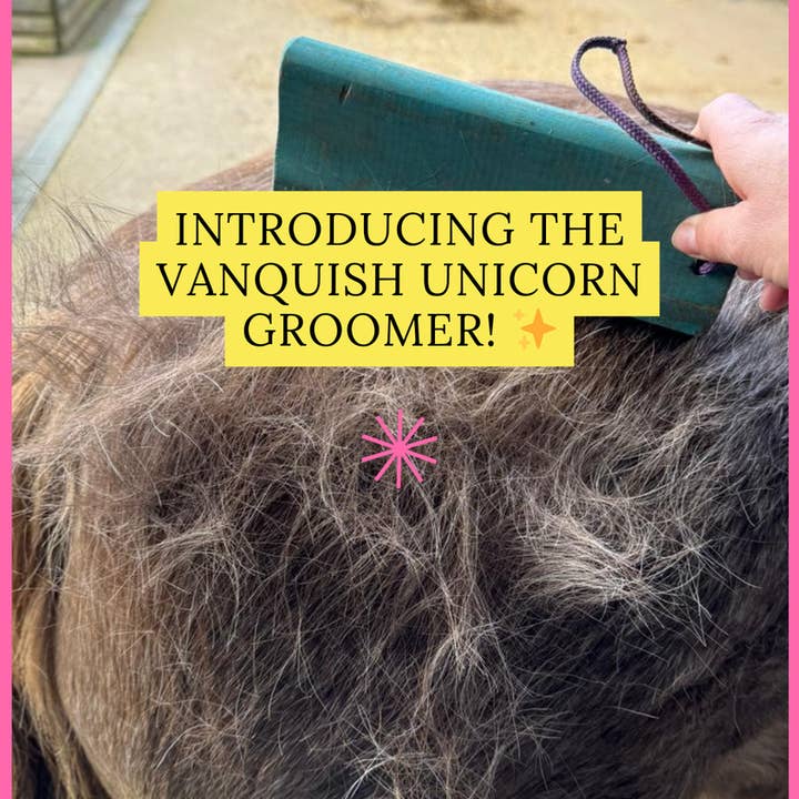 Parallax Plastics LTD – wholesale Pet grooming tool – Dog – Hair shedding tool "Unicorn Groomer" for malting pets/ horse2
