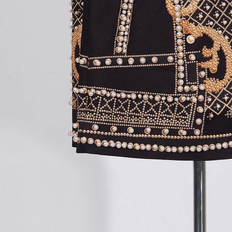 Color as pictures CT95 Beaded V-Neck Long-Sleeve Trench Coat for Women for wholesale on Faire14