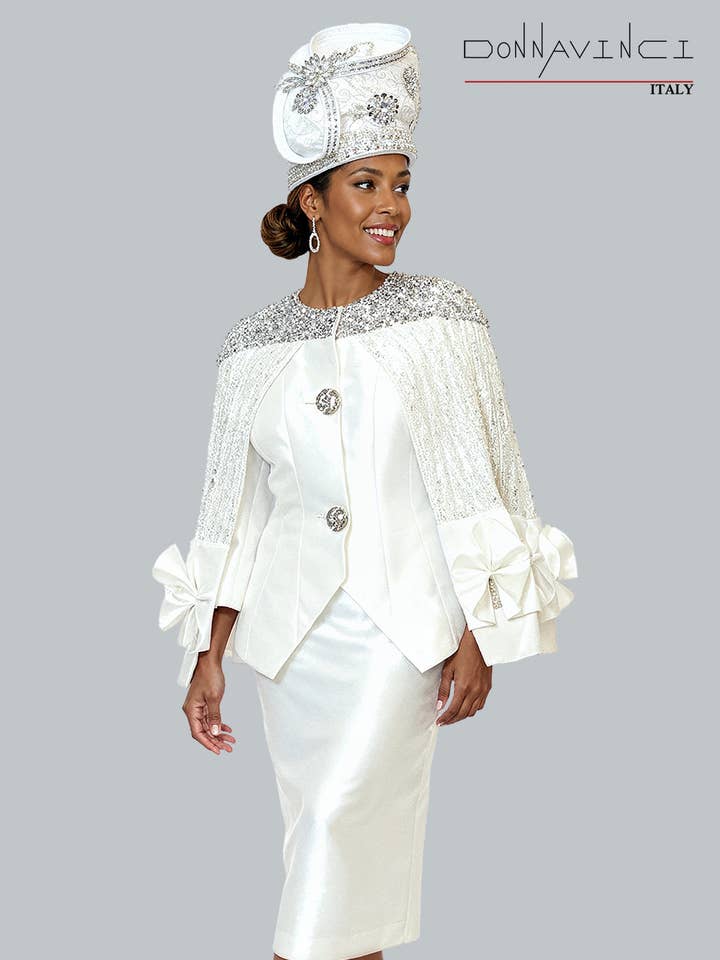 Donna Vinci, Style 12268 - 2pc. Jacket & Skirt Set for wholesale by Donna Vinci