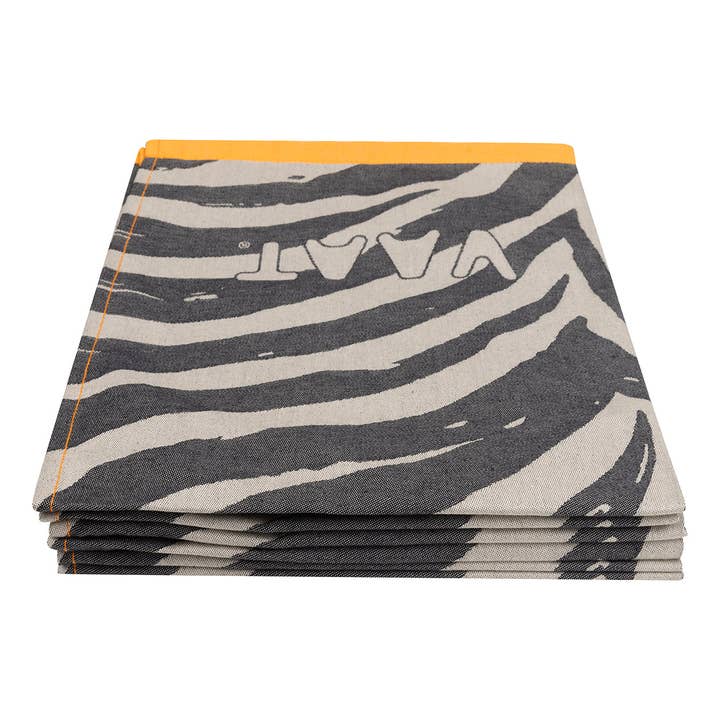 Toalhas de cozinha I love zebra - preto / areia - 50 x 70 cm (6 unidades) por atacado de VAAT
