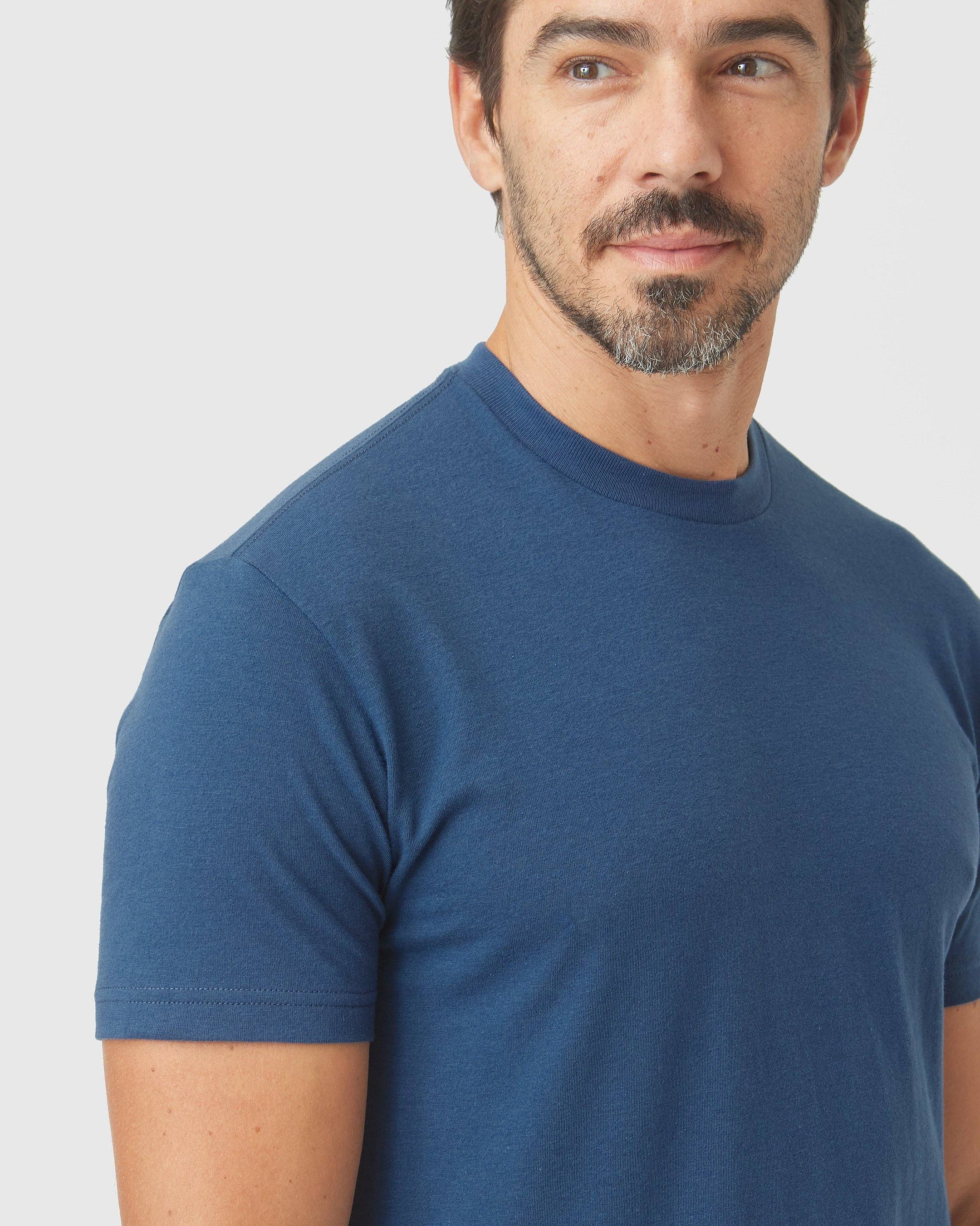 True Classic - Wholesale T-Shirt - Men's - Short Sleeve T-Shirt | Crew Neck | Deep Sea Blue 4