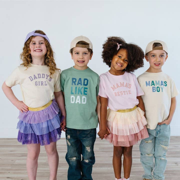Sweet Wink - Wholesale Screen Printed T-Shirt - Kids - Rad Like Dad Short Sleeve T-Shirt - Father's Day - Kids5