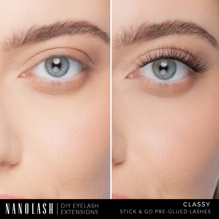 Everett Cosmetics - Wholesale False/Fake Eyelashes - Nanolash DIY Stick & Go Pre-Glued Lashes