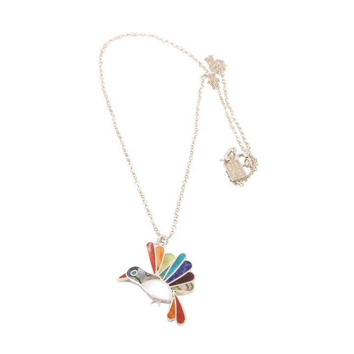 Colar borboleta ajustável em prata esterlina com pedra natural por atacado de Evelyn Brooks