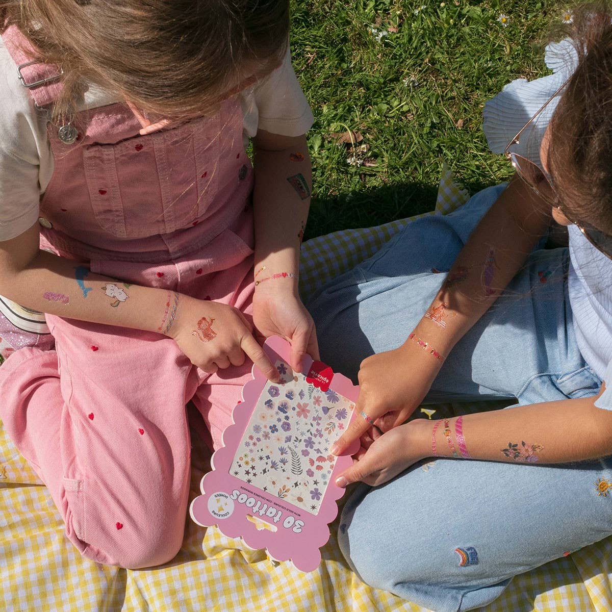 La Petite Épicerie - Wholesale Temporary Tattoo - Kids - Tattoo Pouch - Flowers2