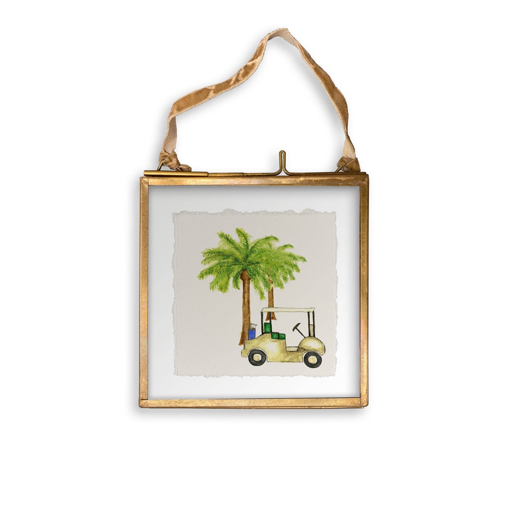 French Graffiti - Wholesale Tea Towel - Golf Cart with Palm Trees12