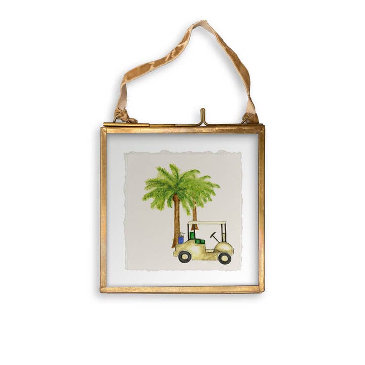 French Graffiti - Wholesale Tea Towel - Golf Cart with Palm Trees12