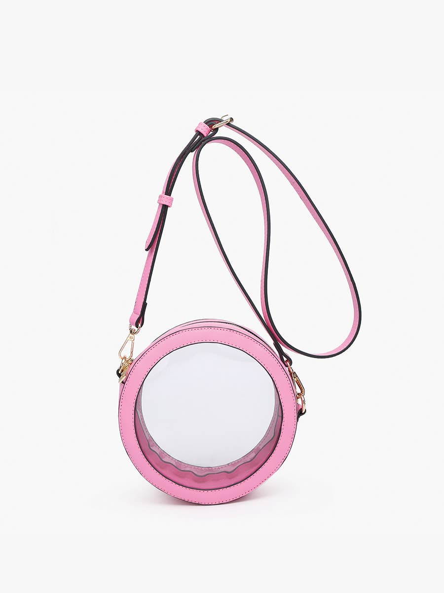 Jen & Co. - Wholesale Crossbody Bag - Women's - M2440CR Lilibet Clear Circular Women's Crossbody Bag6
