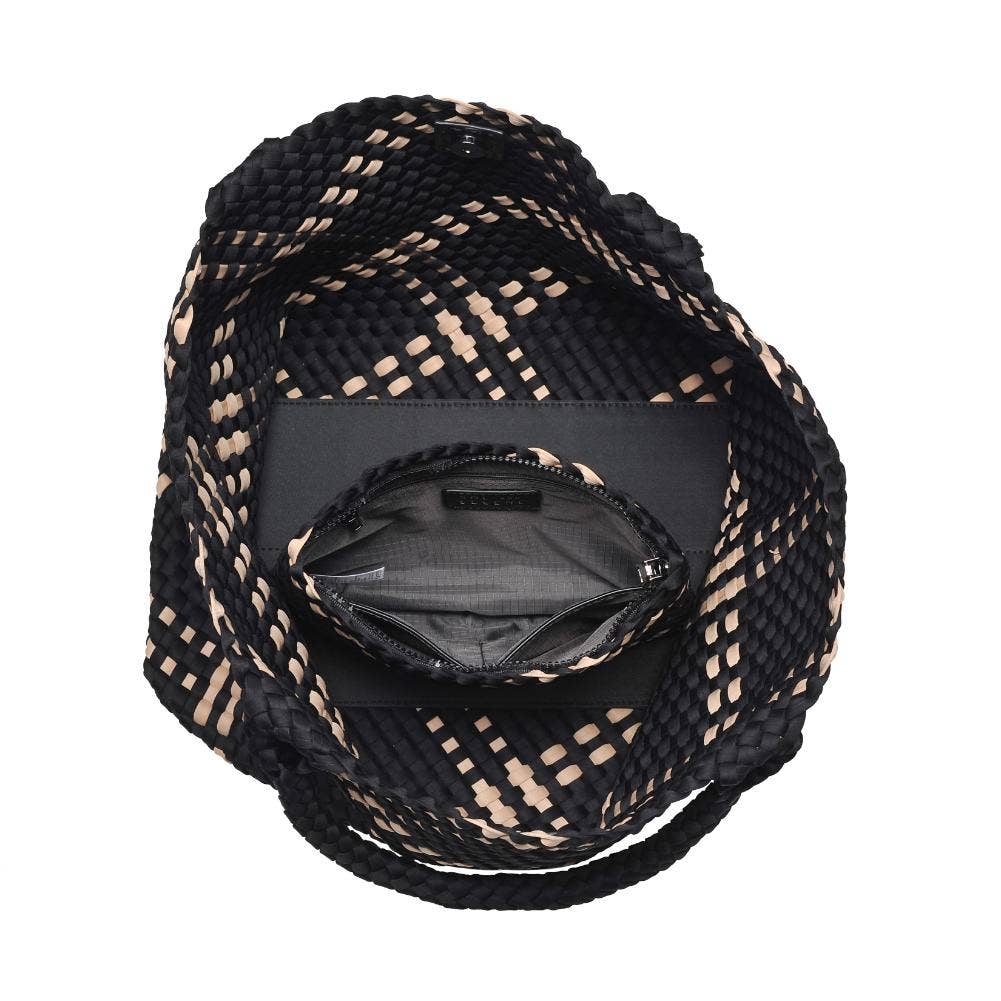 Sol and Selene – Großhandel Tragetasche – Damen – Große gewebte Neopren-Tasche "Sky's The Limit"135