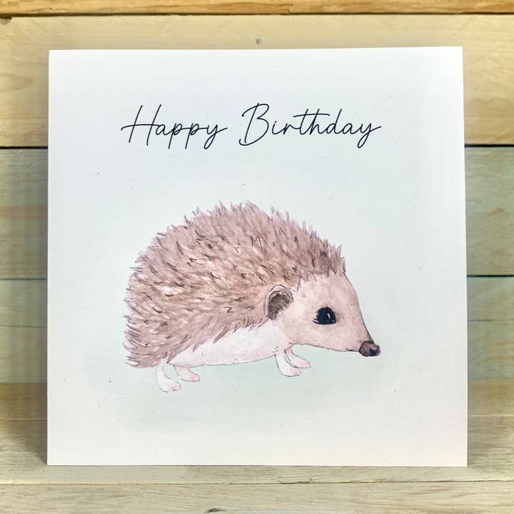 Hedgehog Birthday Card for wholesale by Arty Bee Designs