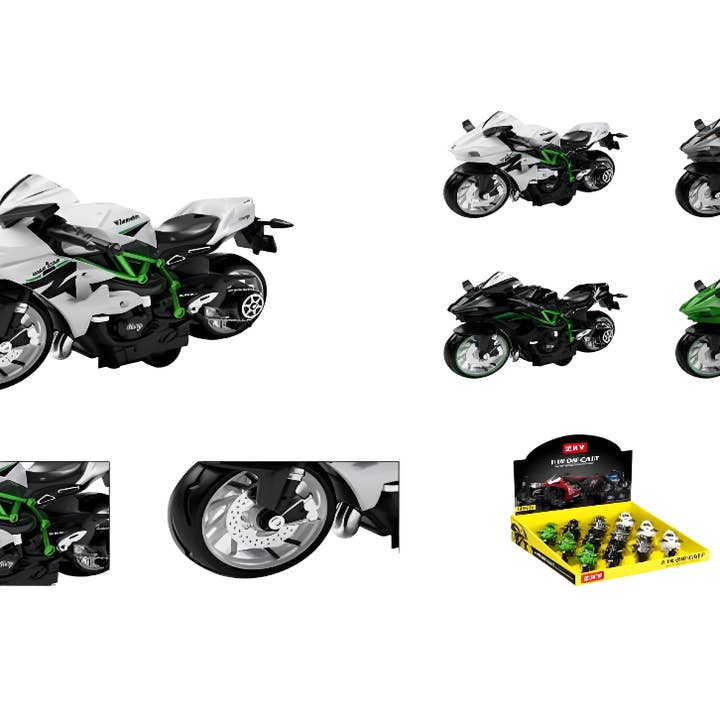 5" Alloy Model Sport Motorcycle – Assorted Colors (Display Pack) MSRMC for wholesale by Modek Sports