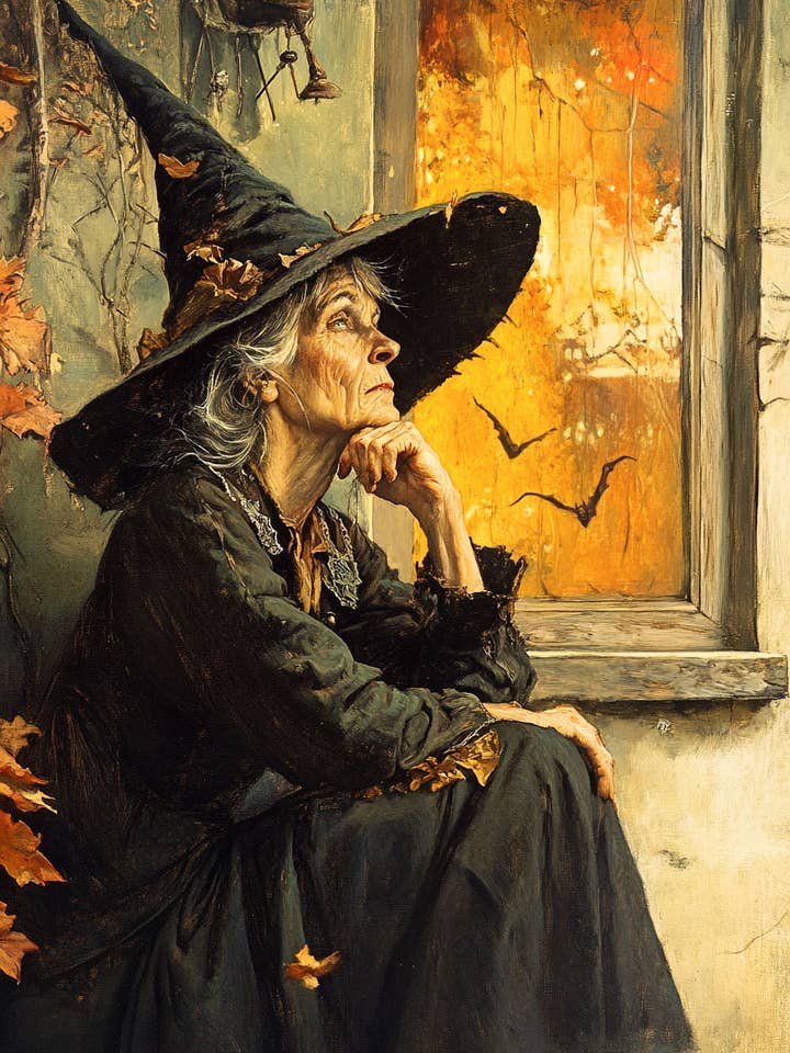 Crone Moonsliver - Impresiones de Arte de Pared de Brujas y Brujería – Obra de Arte de 8″x10″ para Marco de 11″x14″ para venta al por mayor de Mowbi