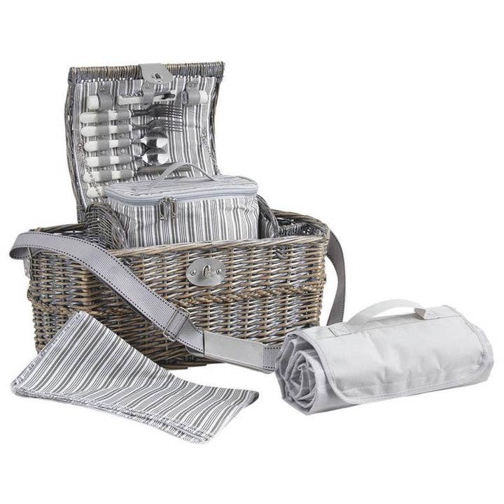 Aubry Gaspard - Wholesale Picnic Basket - Wicker insulated picnic suitcase