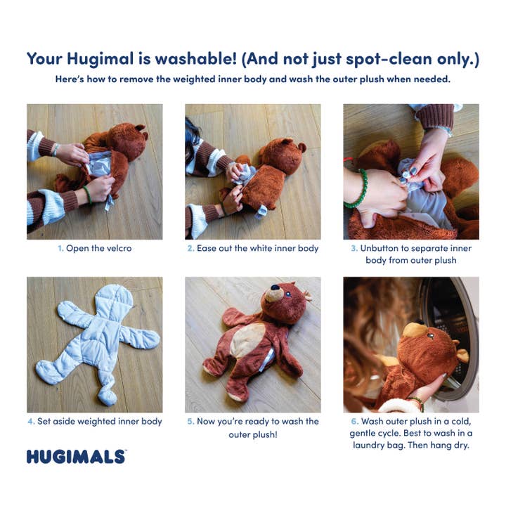 Hugimals World - Wholesale Stuffed/Plush Toy - Kids & Baby - Darby the Bear 4.5lb Weighted Plush Anxiety: Kids/Adults11