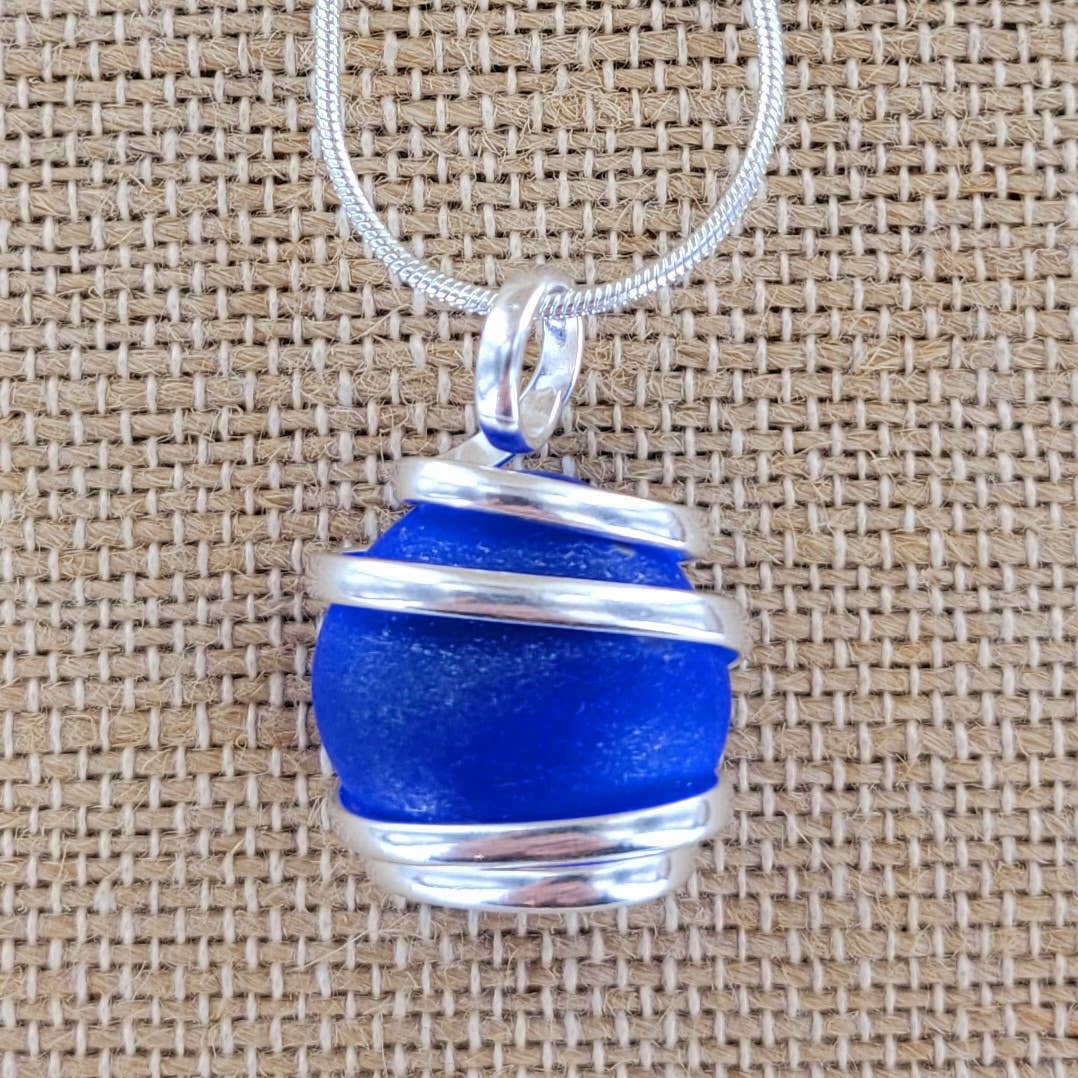 Sadie Green's Jewelry - Wholesale Pendant/Charm Necklace - Cultured Sea Glass Pendant ALP-SG-PD17