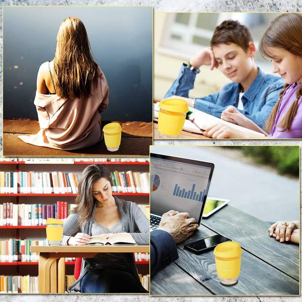 1 confezione (colori Mix & Match) Tazza da caffè con coperchi, tazze da viaggio in vetro per caffè in vendita all'ingrosso su Faire3