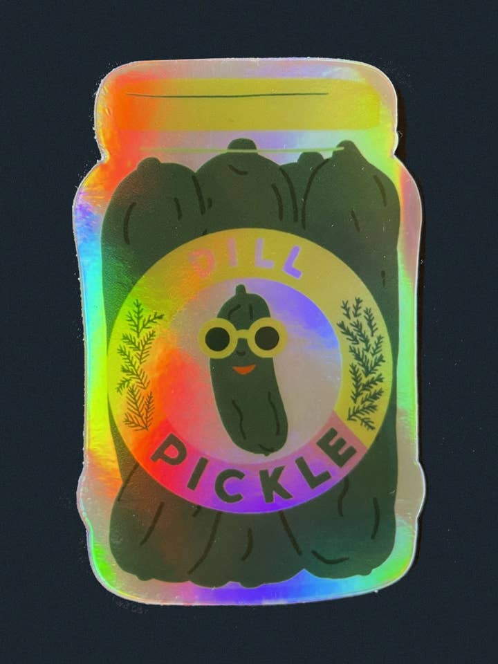 Pickle Sticker for wholesale by naomi wilkinson illustration