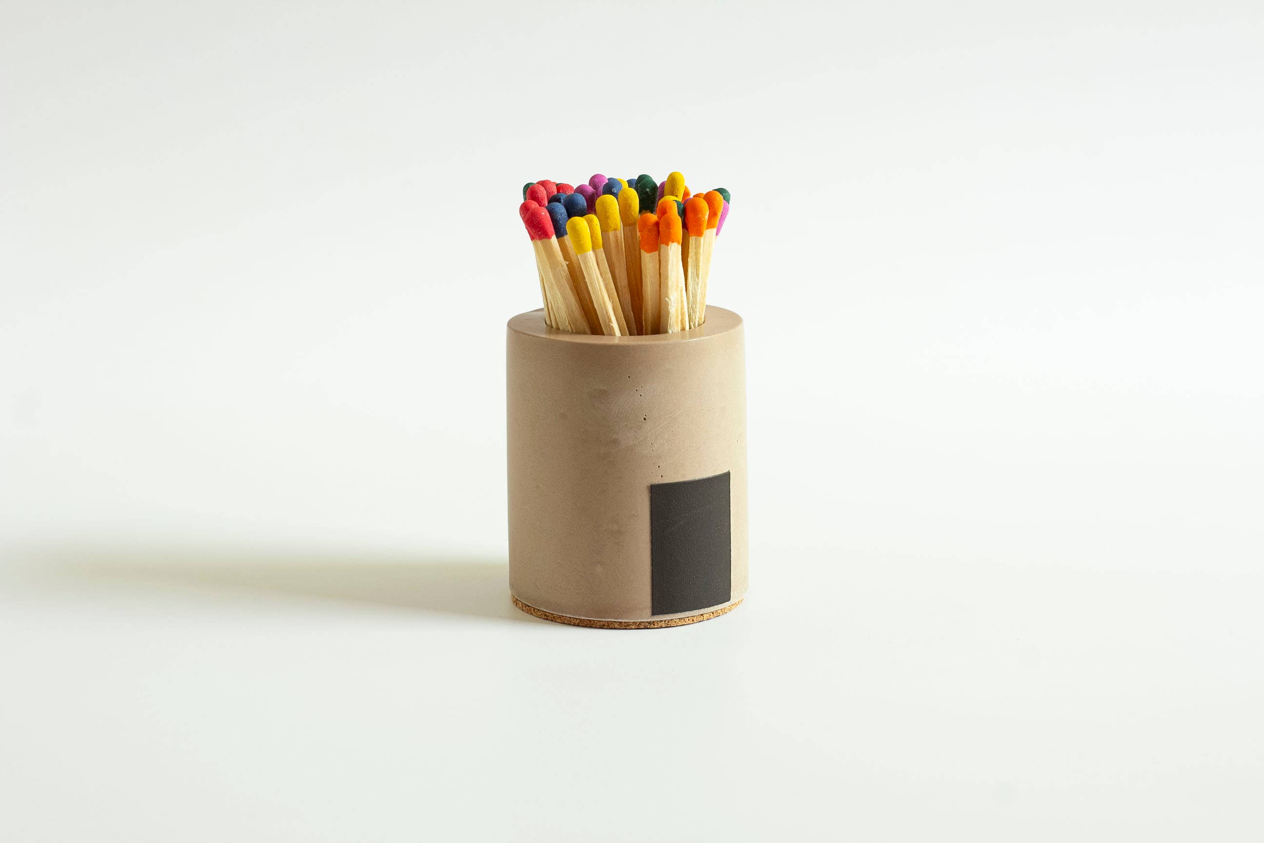 Tenn Prairie – wholesale Match holder – Cylinder Match Holder – Concrete Design with 3-Inch Safety Matches24