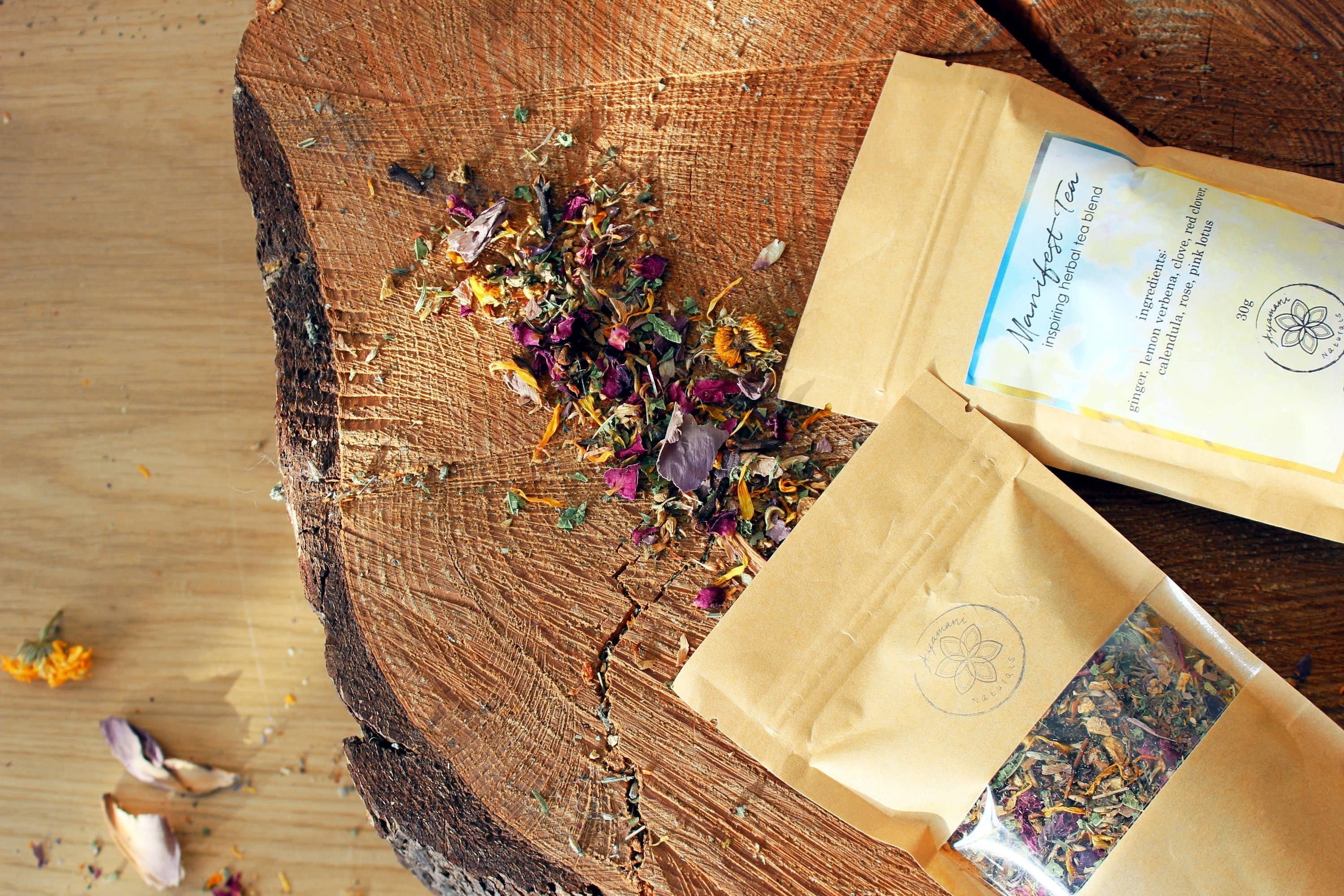 Ayamani Naturals - Wholesale Health/Detox Tea - Manifest Tea | Herbal Blend with Pink Lotus, Clove, Ginger3