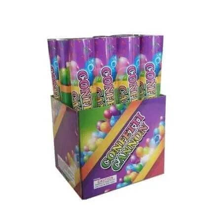 Party Expo, LLC – wholesale Konfetti – 12" Color Party Confetti Cannon (1 vardera)1