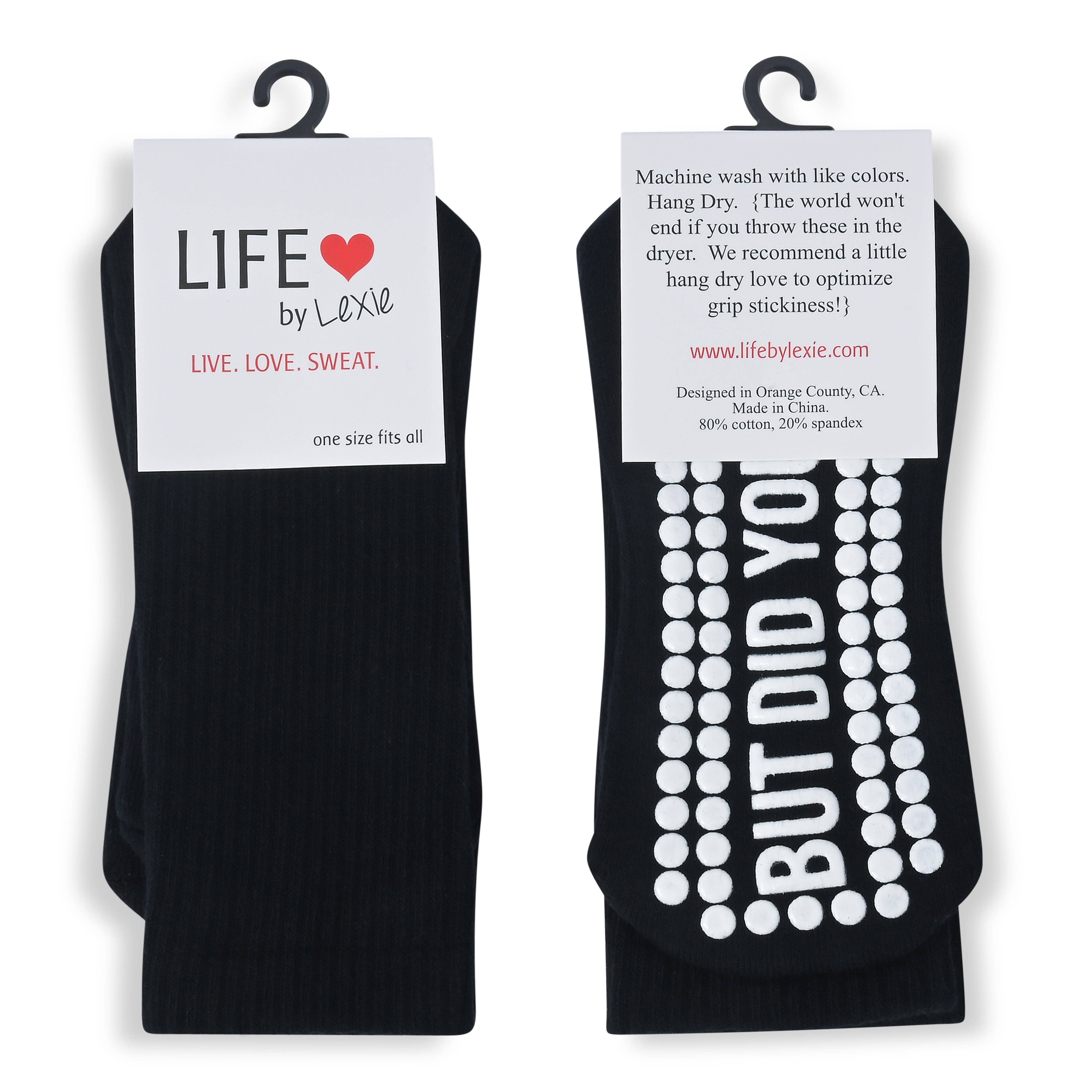 Life by Lexie - Wholesale Sokken - Dames - But Did You Die? Antislip sokken met tekst3