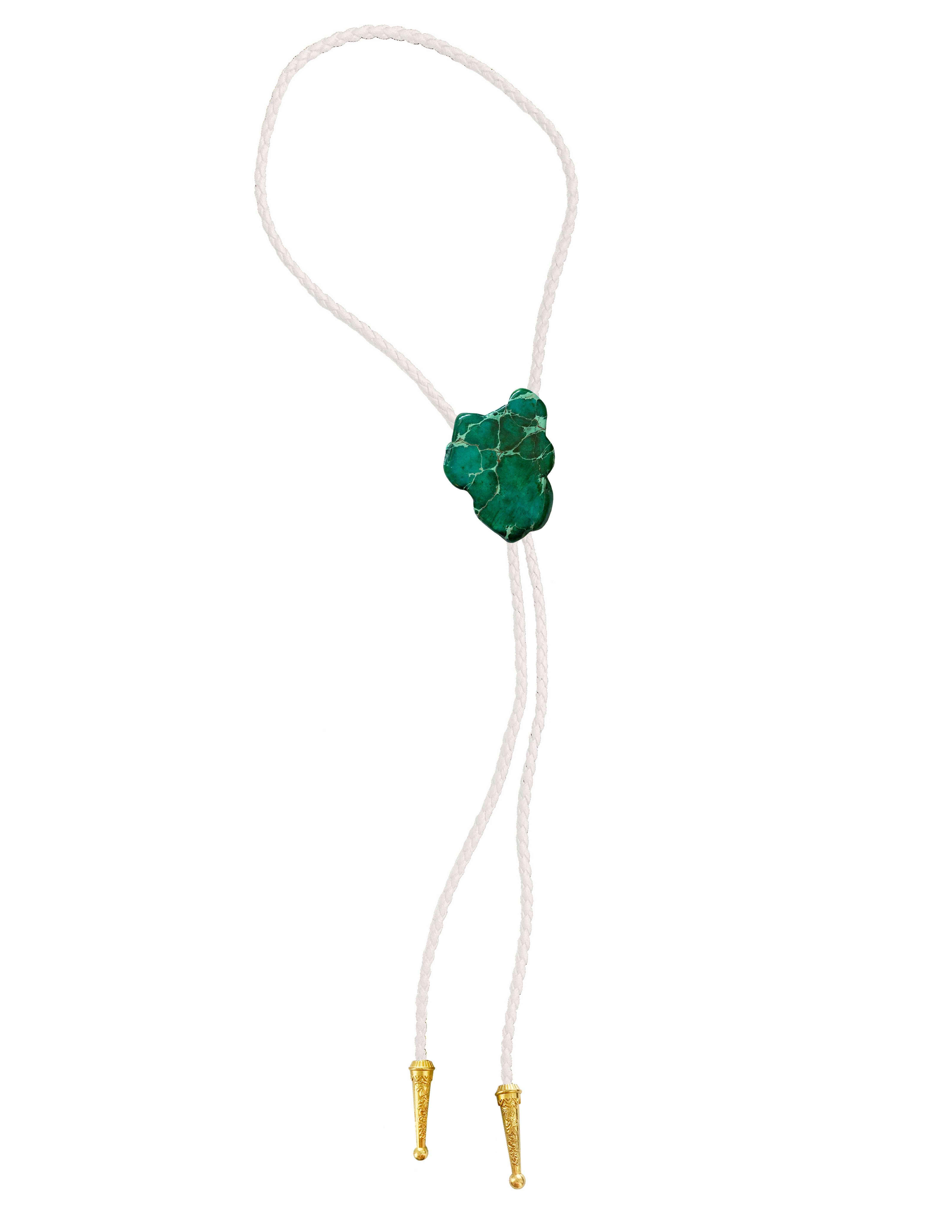 Daisy Del Sol – Colar em Y/lariat por atacado – Gravata Gemstone Bolo - Jaspe Verde6