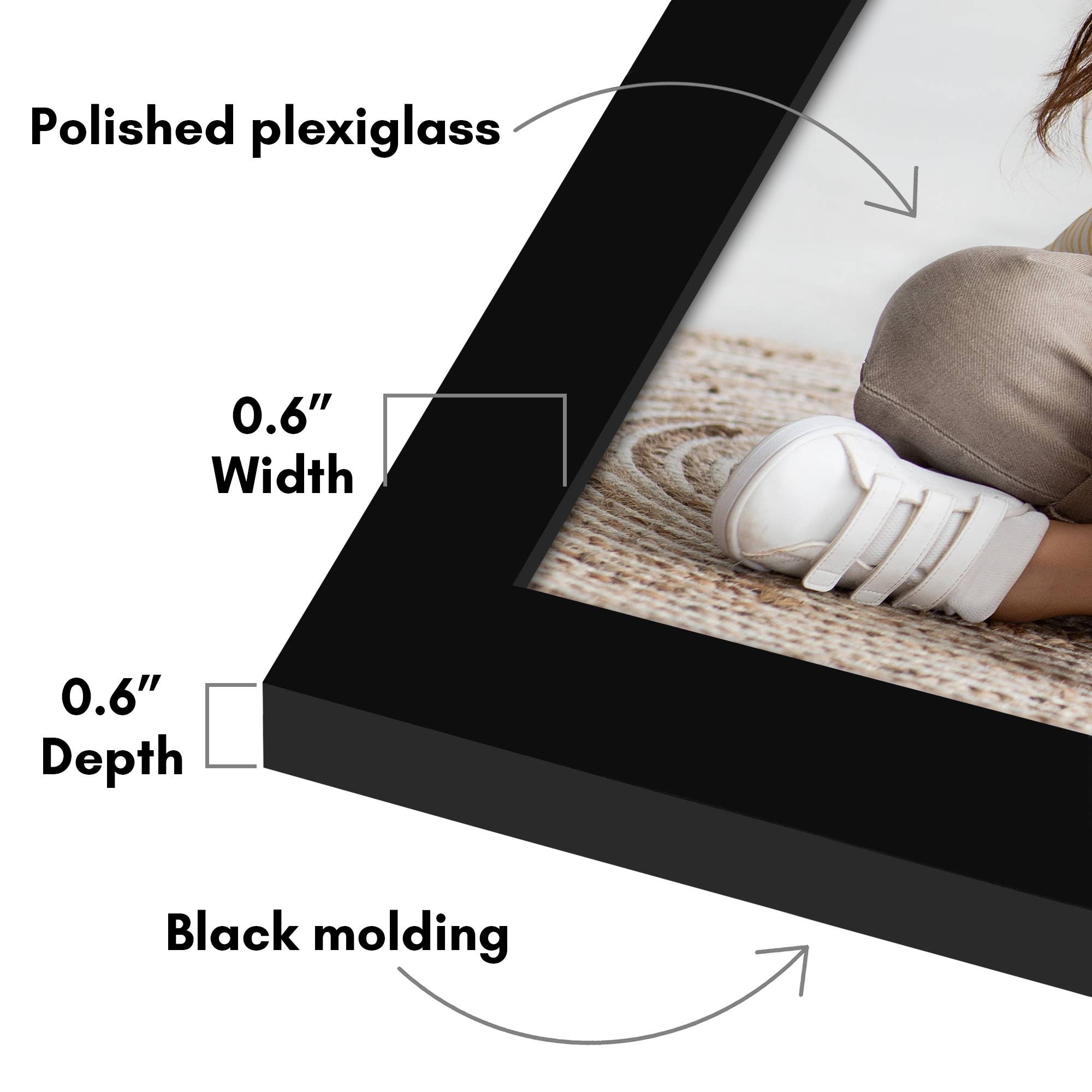 Americanflat - Wholesale Picture Frame - Americanflat 5 Pack Picture Frames Plexiglass Cover18