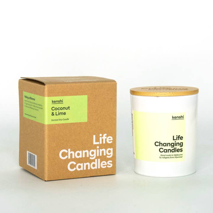 Coconut & Lime 220g for wholesale by Kenshi Candles
