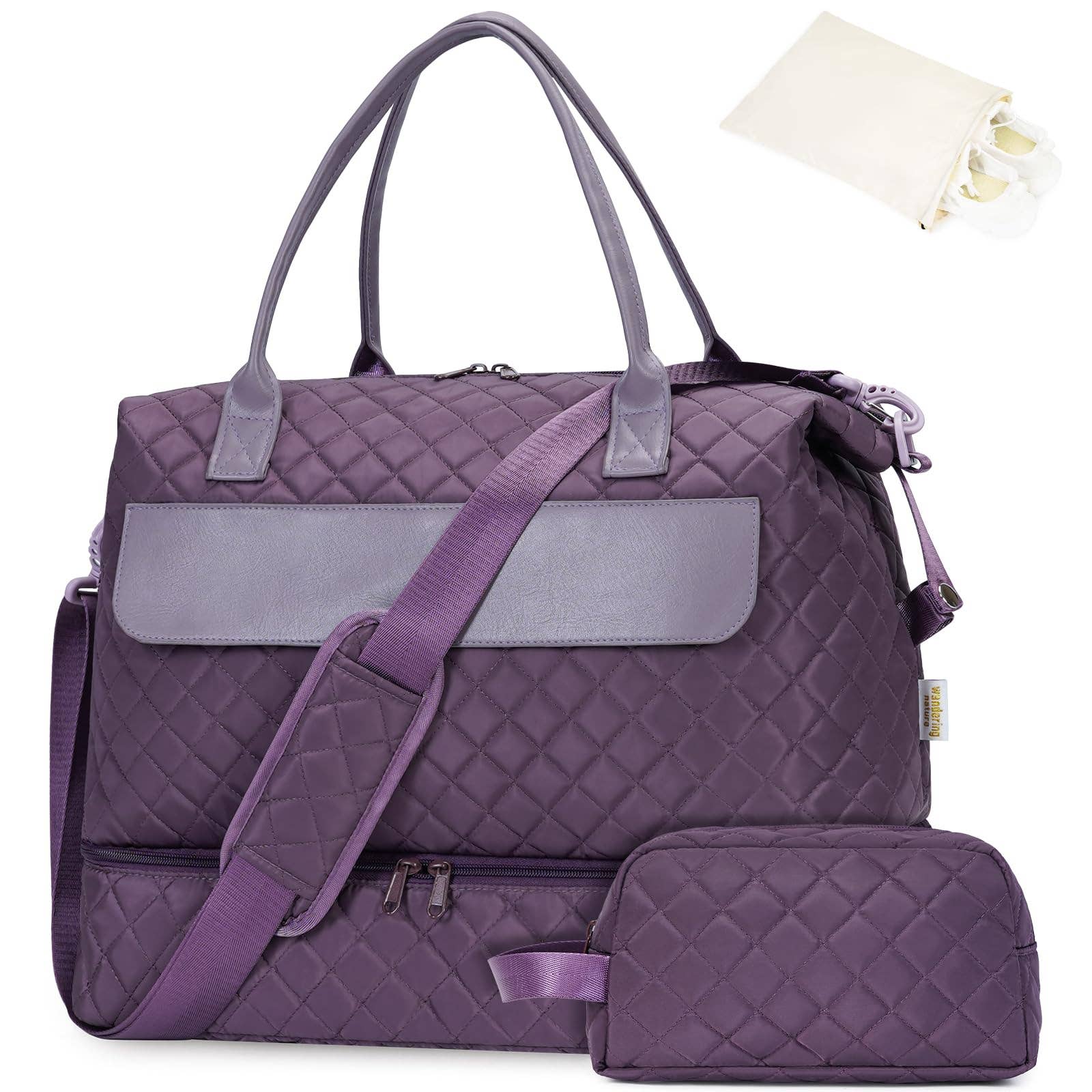 wandf – Engroshandel Stor rejse- og weekendtaske - Dame – Carry On Weekender-taske med skorum Rejsetaskesæt12