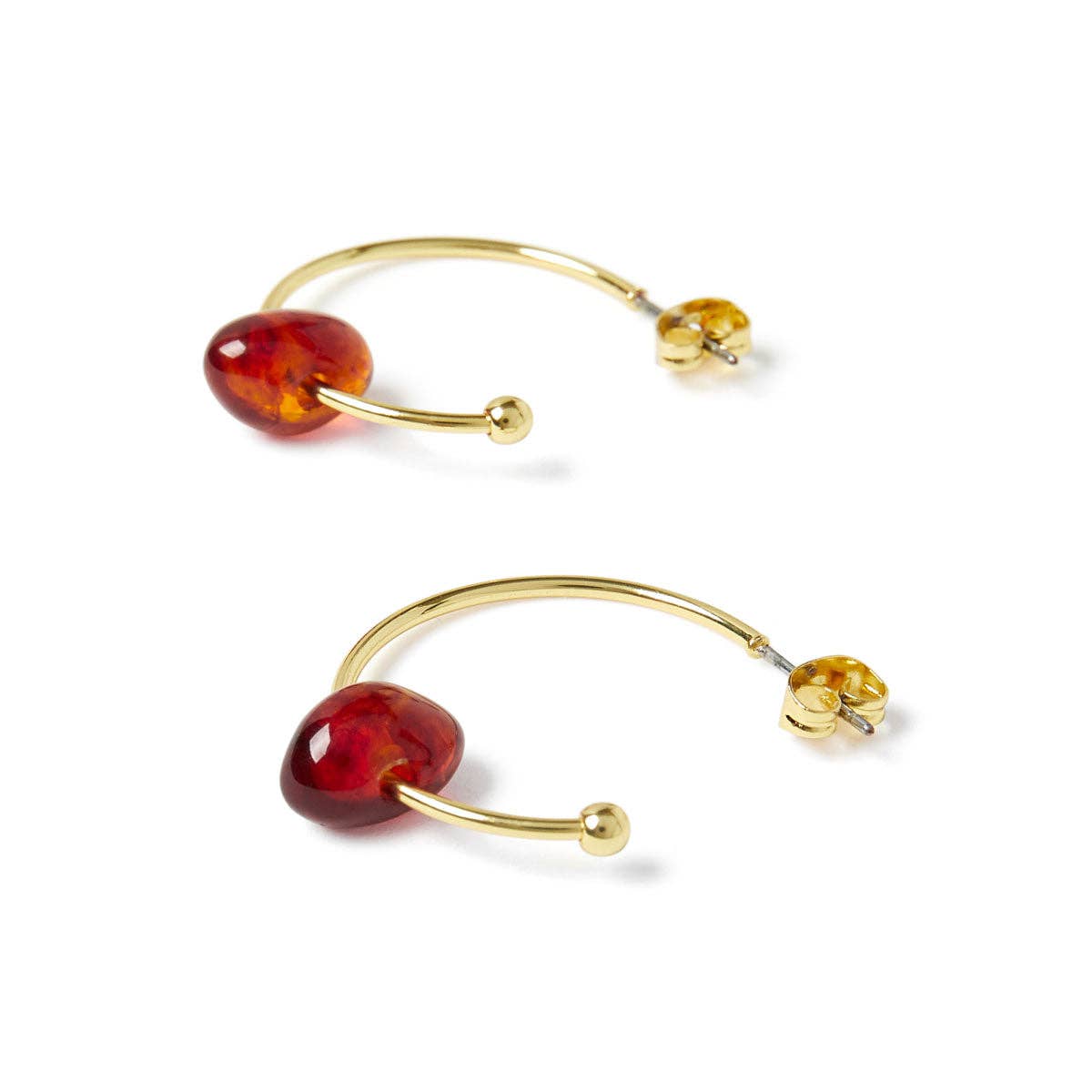 Draeger Paris - Wholesale Hoop Earrings - Créoles en perles d'ambre2