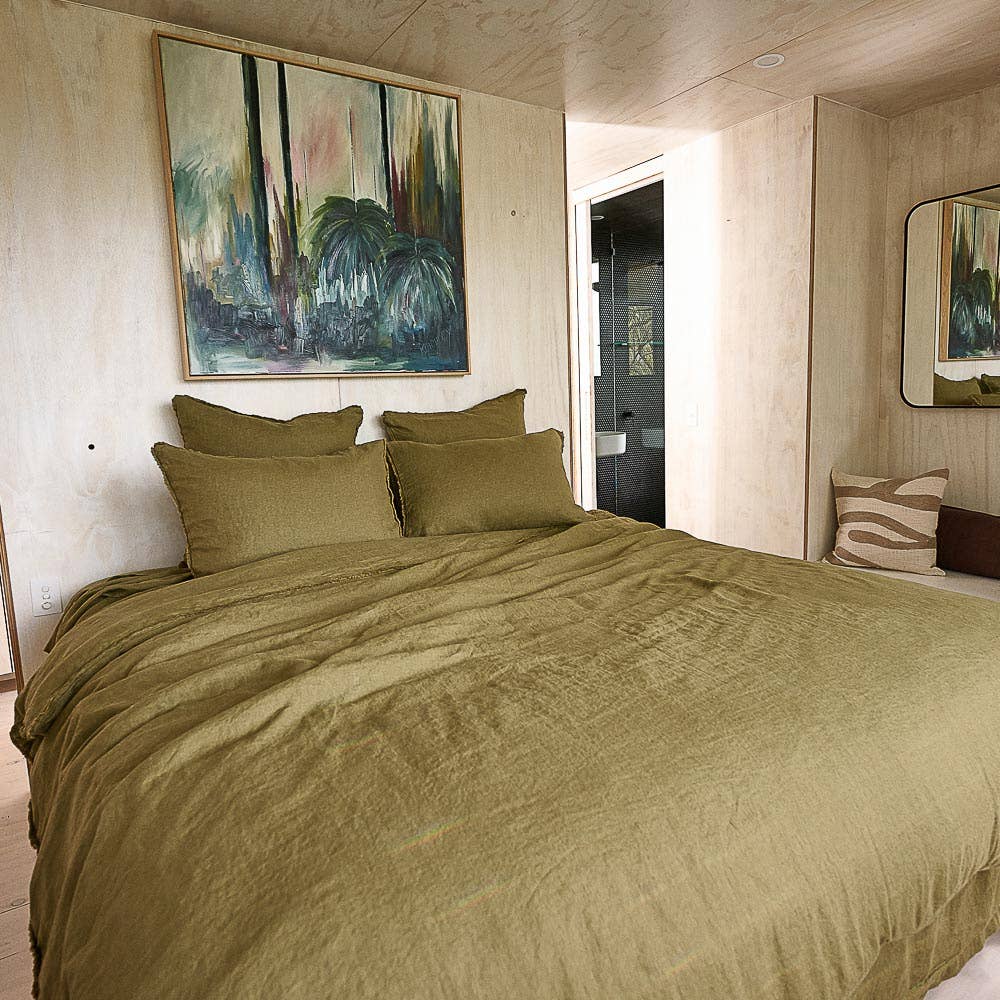 Olive Påslakan i franskt linne - Olive för wholesale på Faire7