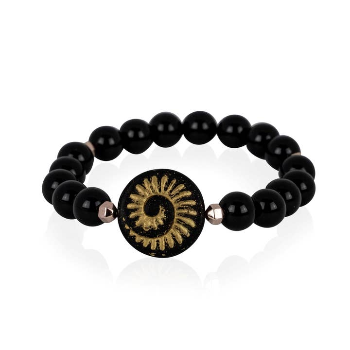 Onyx Spiral Bracelet for wholesale by Sacred Celebrations