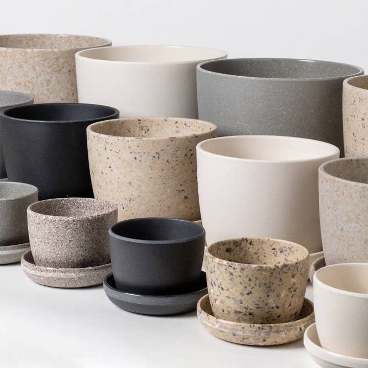 Three Set | Natural Upcycled Planters Set (3", 5", 7") and other Purchase Wholesale tabletop planter. Free Returns & Net 60 Terms on Faire trending on Faire.