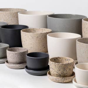 Garonne Gold and Grey Pots Set - 6.7 + 5.4 inch