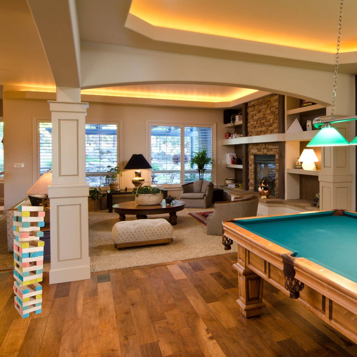 Game On - Wholesale Stacking Game - Giant Topple Tower -Wooden Stackable 51 Blocks – 3.5 Ft Tall6