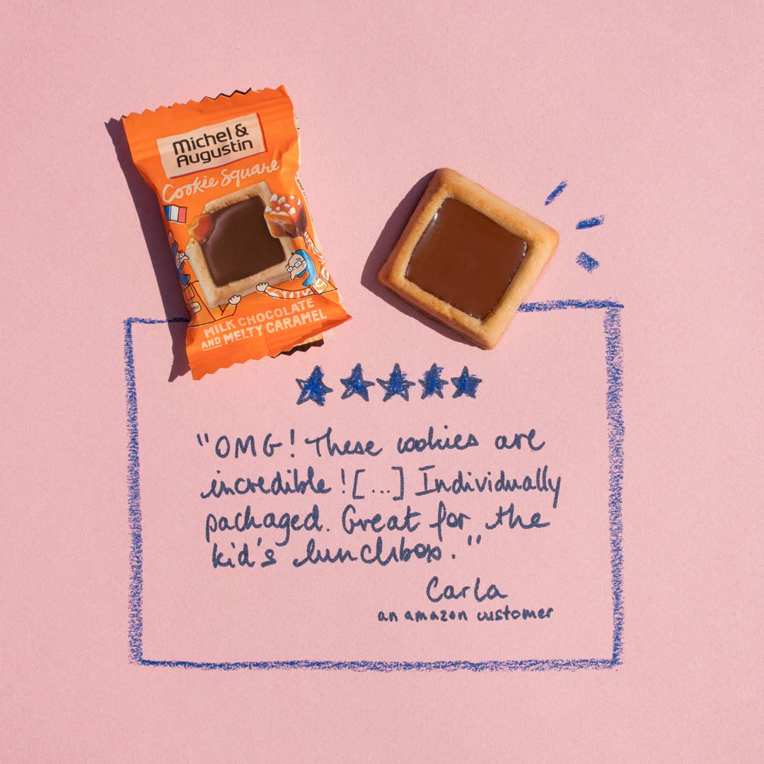 Michel et Augustin - Wholesale Cookie - 1case of 3Bags of Milk Chocolate Caramel cookie ($5 per Bag)2